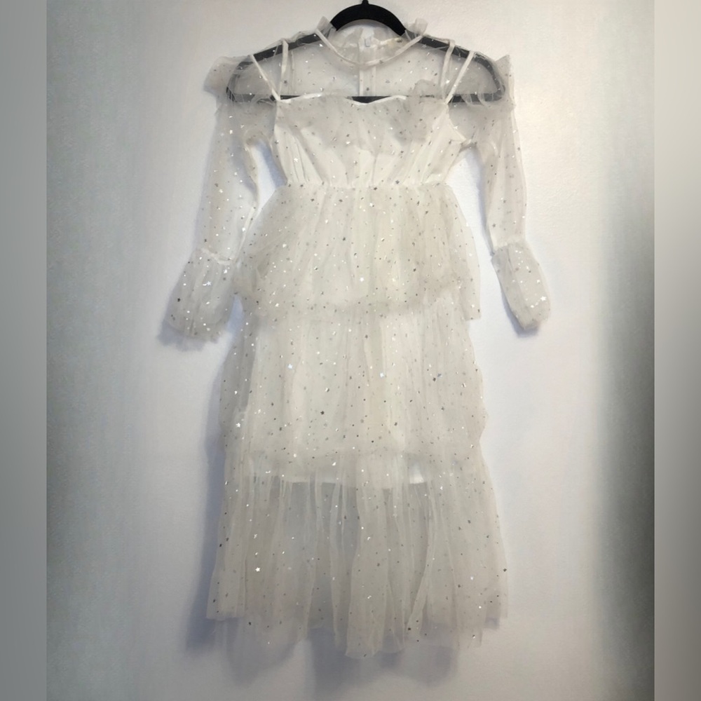 Born to dress Teen Girls Star Mesh Dress 12 years